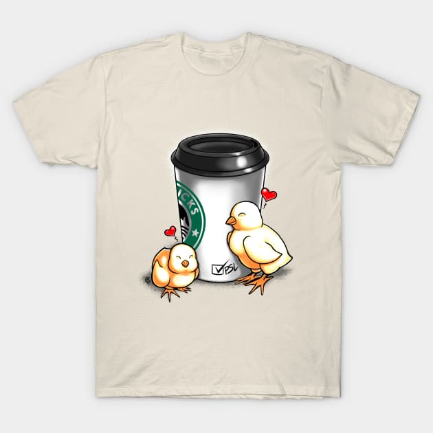 Chicks Love Pumpkin Spice Lattes T-Shirt by dauntlessds